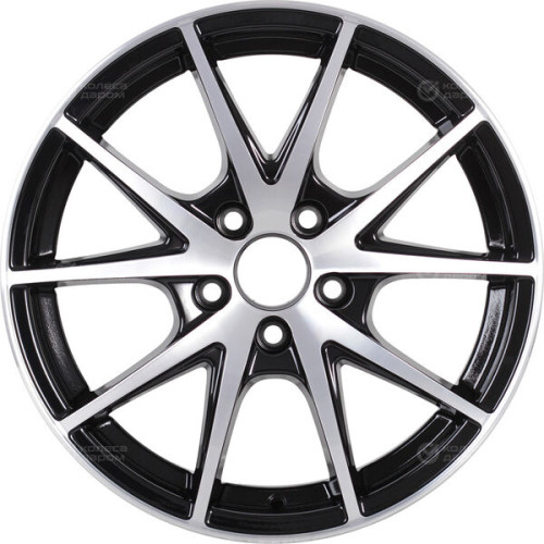 Колесный диск CrossStreet CR17 6.5xR16 5x110 ET46 DIA63.3 черный глянцевый с полированной лицевой частью