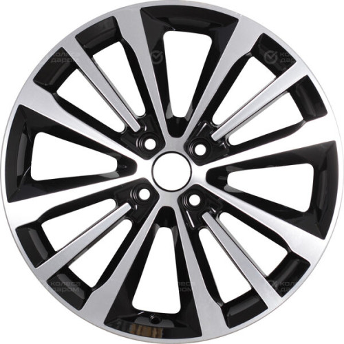 Колесный диск iFree Андерсен 7xR17 4x100 ET43 DIA60.1 чёрный глянцевый с полированной лицевой частью