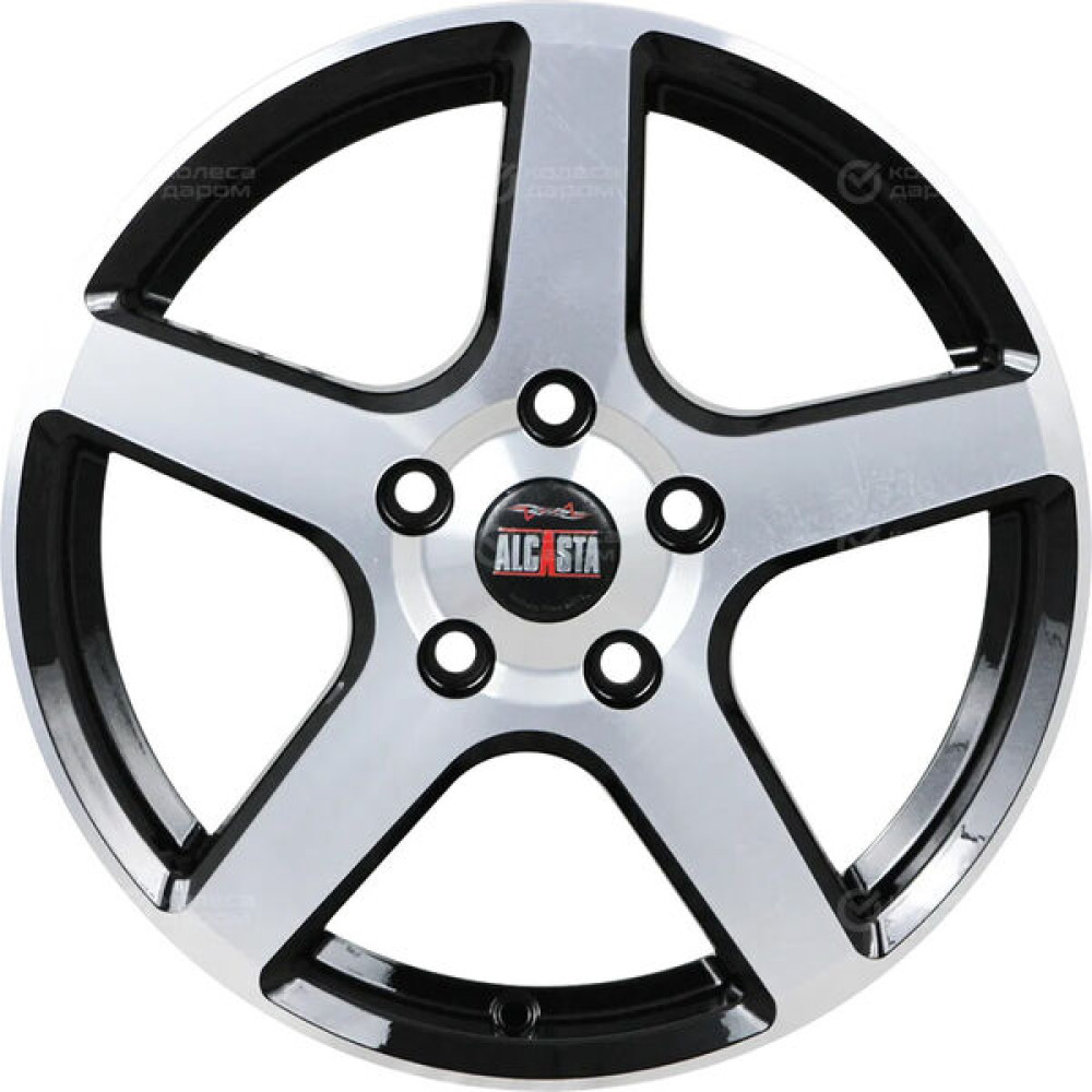 Колесный диск Alcasta M62 6.5xR16 5x100 ET38 DIA57.1 черный полностью полированный