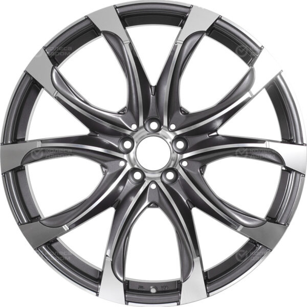 Колесный диск Replay MR161 9.5xR22 5x112 ET45 DIA66.6 насыщенный темно-серый полностью полированный