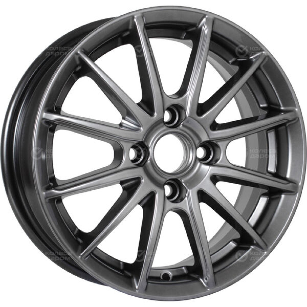 Колесный диск КиК Квант 5.5xR14 4x100 ET38 DIA60.1 темно-серебристый
