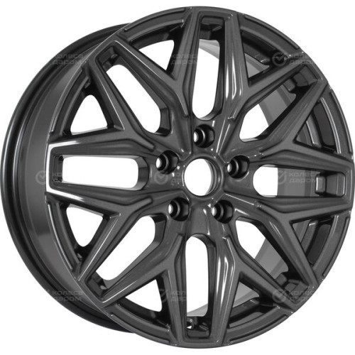 Колесный диск КиК Ариус 7xR17 5x108 ET33 DIA60.1 насыщенный темно-серый полностью полированный