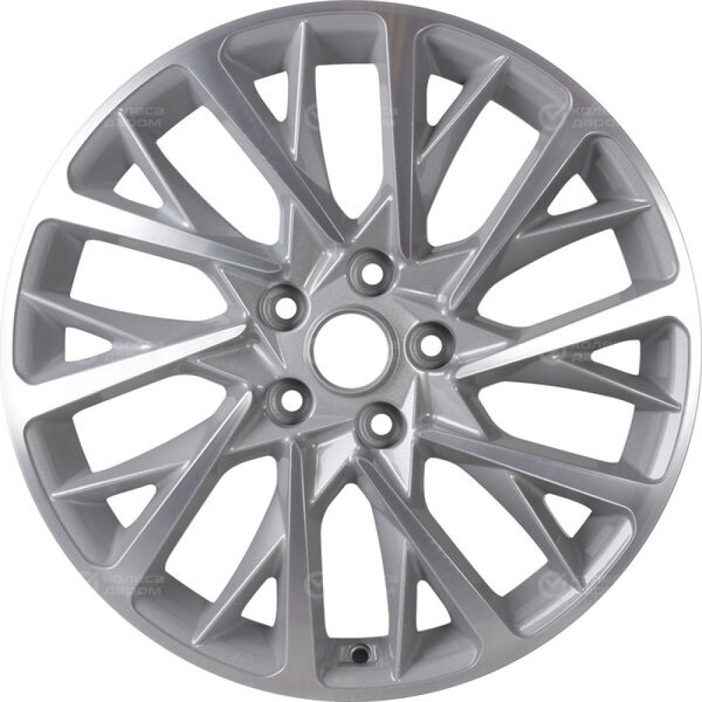 Колесный диск KHOMEN KHW1804 (ZV18_Camry) 7.5xR18 5x114.3 ET45 DIA60.1 серебристый полностью полированный