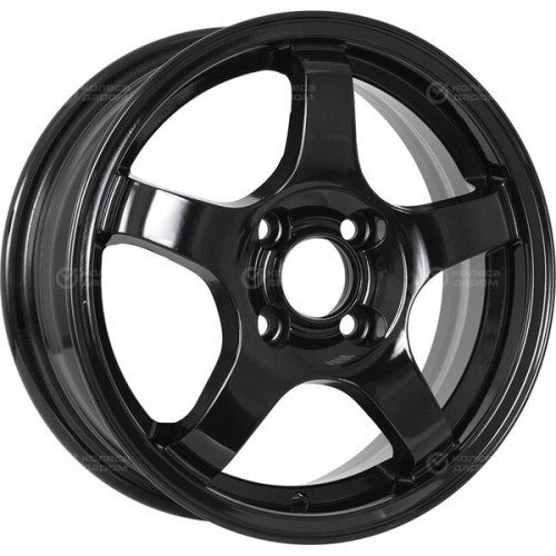 Колесный диск CrossStreet CR14 6xR15 4x114.3 ET44 DIA56.6 (уценка) черный глянцевый