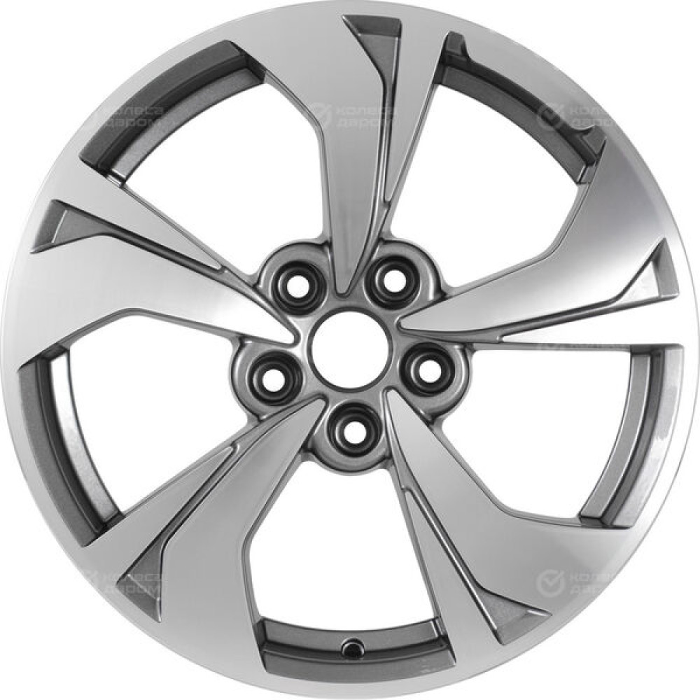 Колесный диск KHOMEN KHW1724 (Seltos/Soul/K5) 7xR17 5x114.3 ET48 DIA67.1 насыщенный темно-серый полностью полированный