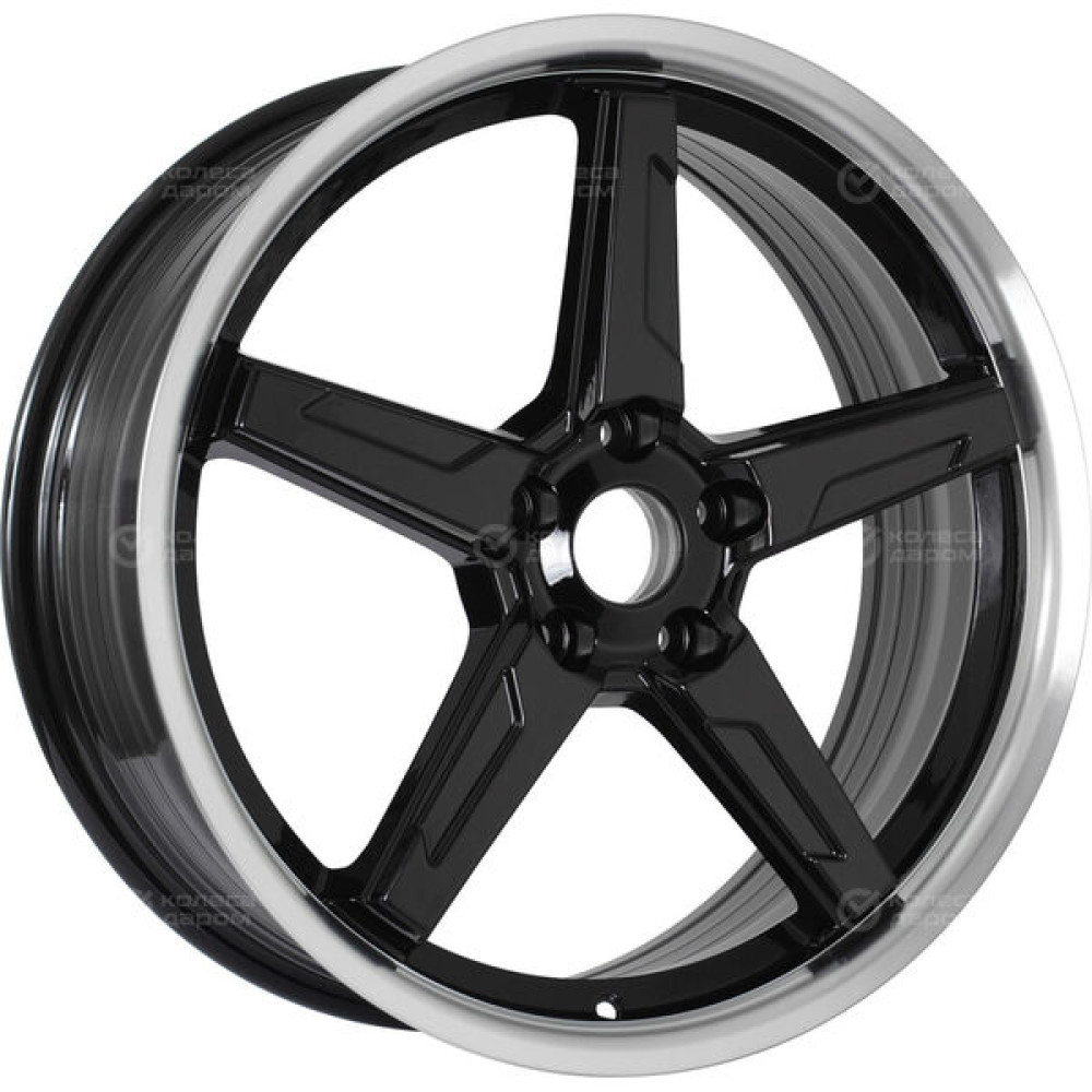 Колесный диск RST R149 7.5xR19 5x108 ET46 DIA63.3 черный с алмазной проточкой по радиусу