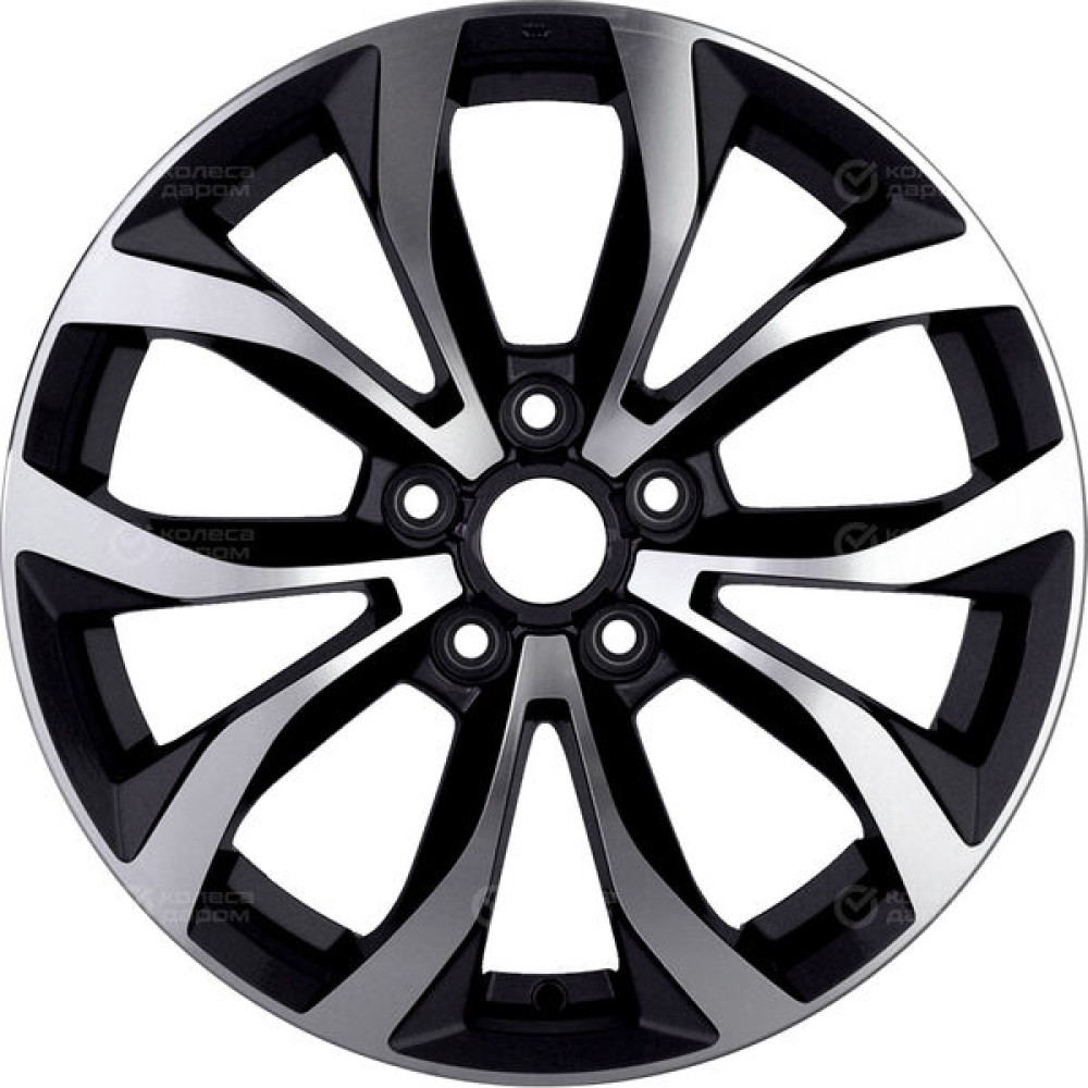 Колесный диск Replay B320 7xR18 5x112 ET22 DIA66.6 черный с полированной лицевой стороной