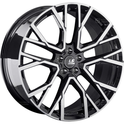 Колесный диск LS Forged FG07 11xR21 5x112 ET42 DIA66.6 черный глянцевый с полированной лицевой частью