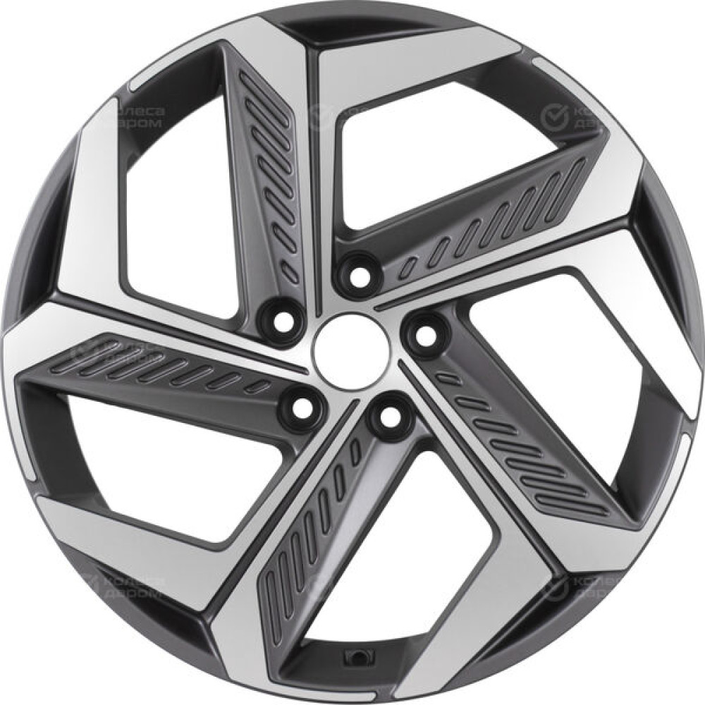 Колесный диск Replay HND352 7.5xR19 5x114.3 ET49.5 DIA67.1 темно-серый матовый ,частично полированный