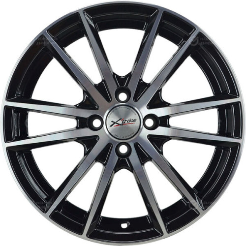 Колесный диск X-trike X129 6.5xR16 4x108 ET45 DIA63.35 глянцевый черный с полированной лицевой частью