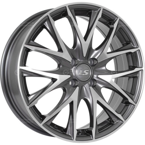 Колесный диск LS LS 916 6.5xR17 4x100 ET41 DIA60.1 насыщенный темно-серый полностью полированный