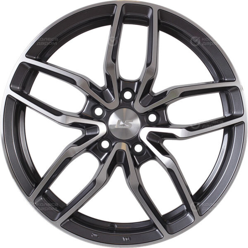 Колесный диск LS LS 790 7.5xR17 5x114.3 ET40 DIA67.1 насыщенный темно-серый полностью полированный