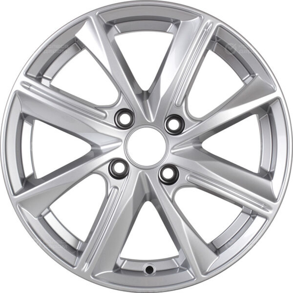 Колесный диск КиК Арнар 6xR15 4x100 ET40 DIA67.1 насыщенный темно-серебристый цвет