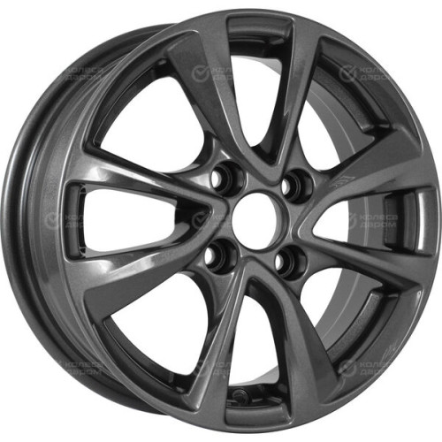 Колесный диск СКАД Ницца 5.5xR14 4x100 ET45 DIA67.1 темно-серый цвет с перламутровыми оттенками