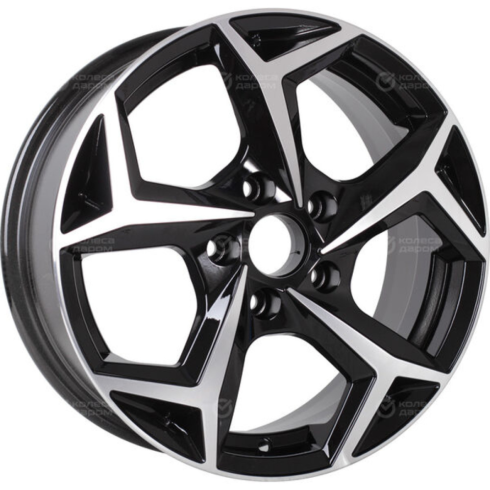 Колесный диск RST R066 6.5xR16 5x114.3 ET40 DIA66.1 глянцевый черный с полированной лицевой частью