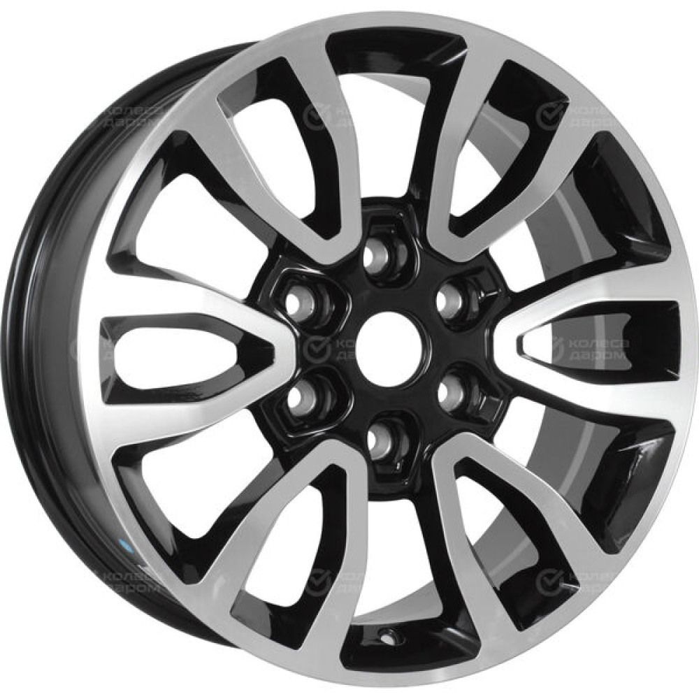 Колесный диск Replay MI180 7.5xR18 6x139.7 ET38 DIA67.1 черный с полированной лицевой стороной