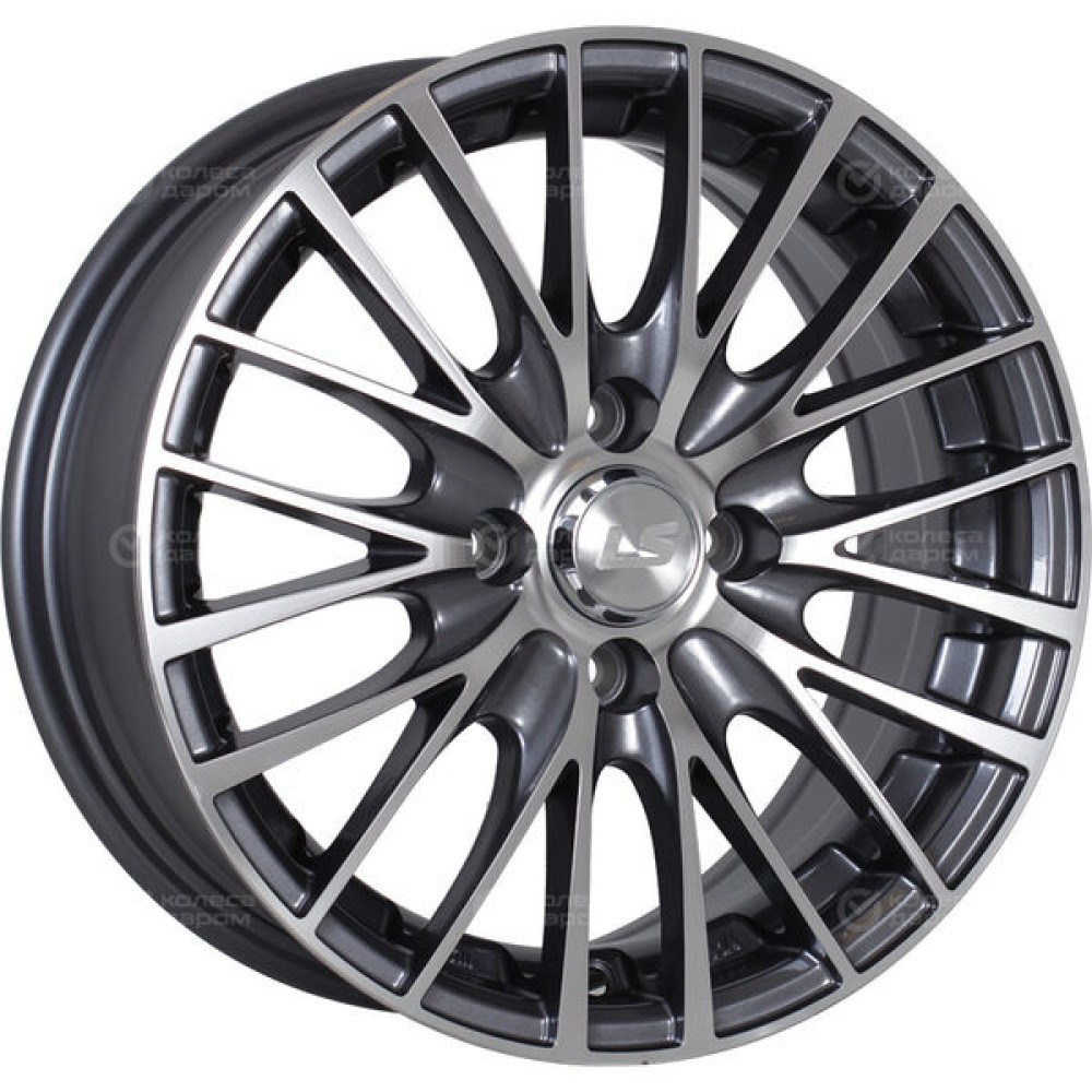 Колесный диск LS LS 768 6xR14 4x100 ET40 DIA73.1 насыщенный темно-серый полностью полированный