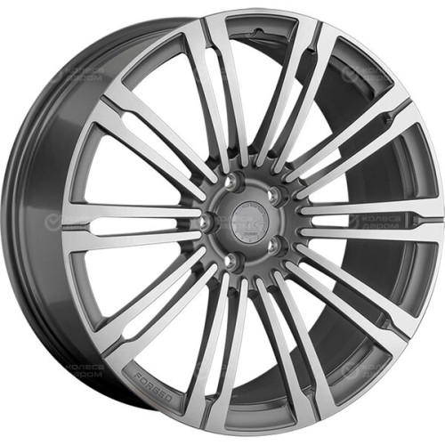 Колесный диск LS Forged LS FG16 9.5xR22 5x120 ET49 DIA72.6 темно-серый матовый ,частично полированный