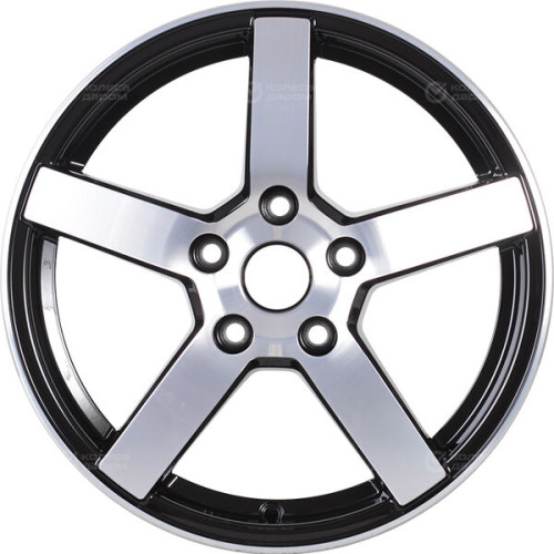Колесный диск NZ R-02 7xR17 4x98 ET35 DIA58.6 черный глянцевый с полированной лицевой частью