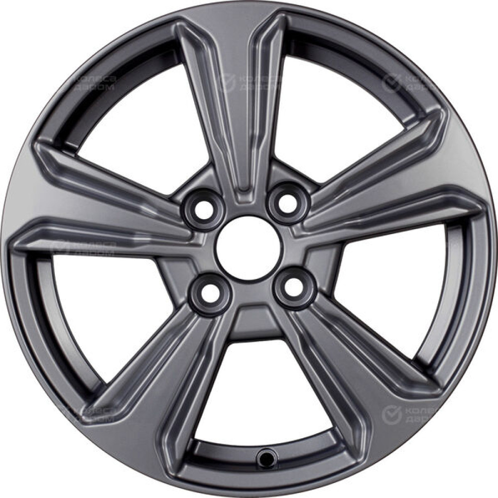 Колесный диск KHOMEN KHW1502 (15_Solaris II) 6xR15 4x100 ET46 DIA54.1 насыщенный темно-серый