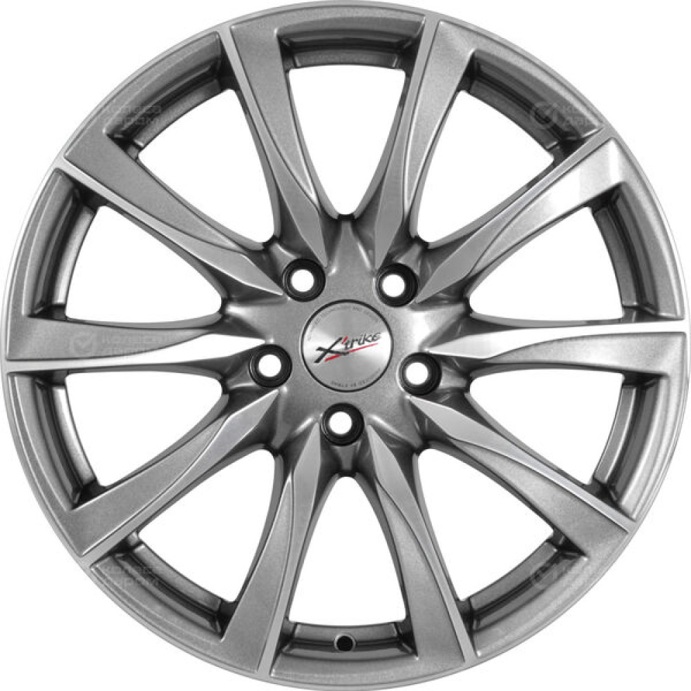Колесный диск X-trike X120M 7xR17 5x108 ET45 DIA60.1 темно-серебристый полированный