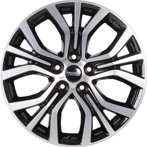 Колесный диск СКАД KL-293 7xR18 5x114.3 ET40 DIA67.1 черный глянцевый с полированной лицевой поверхностью