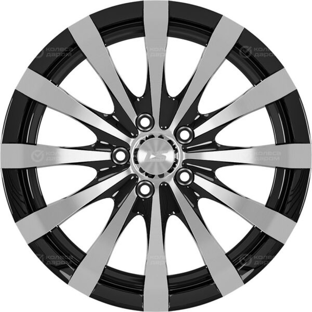 Колесный диск LS LS 534 7.5xR17 5x114.3 ET40 DIA73.1 черный полностью полированный