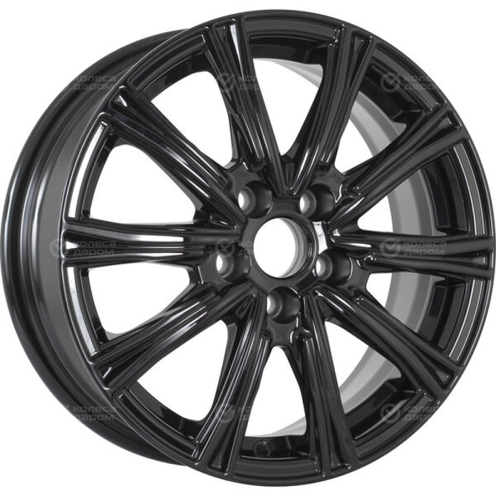 Колесный диск WUP Up123 6xR15 5x112 ET47 DIA57.1 черный глянцевый
