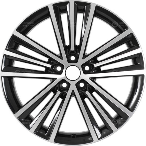Колесный диск СКАД Манчестер 7.5xR19 5x108 ET47 DIA60.1 черный глянцевый с полированной лицевой поверхностью