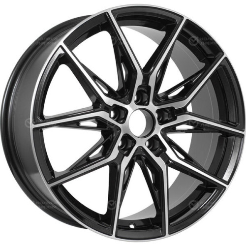 Колесный диск RST R218 7.5xR18 5x108 ET47 DIA60.1 глянцевый черный с полированной лицевой частью