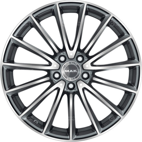 Колесный диск MAK Komet 7.5xR17 5x112 ET40 DIA66.6 серый с полированной лицевой частью