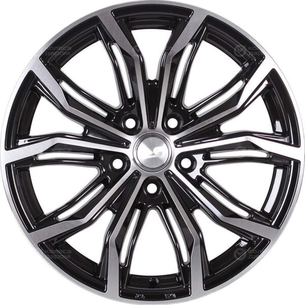 Колесный диск LS LS 750 7.5xR17 5x114.3 ET45 DIA73.1 черный полностью полированный