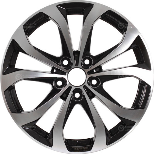 Колесный диск Replay Ki129 7xR17 5x114.3 ET48.5 DIA67.1 черный полностью полированный