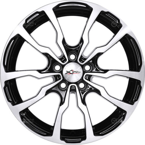 Колесный диск X-trike X117 6.5xR16 5x112 ET45 DIA57.1 черный глянцевый с полированной лицевой поверхностью
