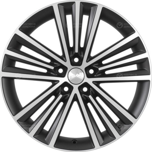 Колесный диск СКАД Манчестер 7.5xR19 5x114.3 ET35 DIA67.1 черный матовый с полированным элементом
