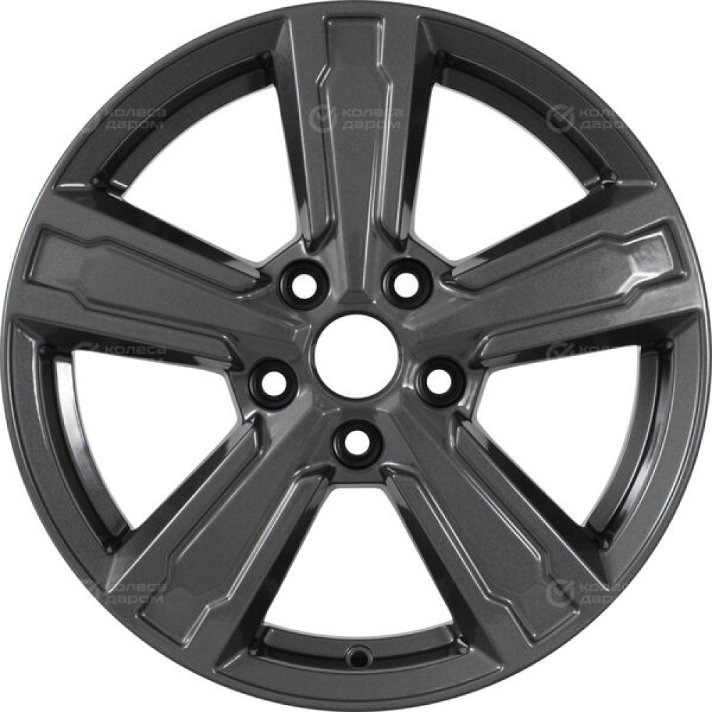 Колесный диск КиК Оклахома 6.5xR16 5x114.3 ET50 DIA67.1 насыщенный темно-серый полностью полированный