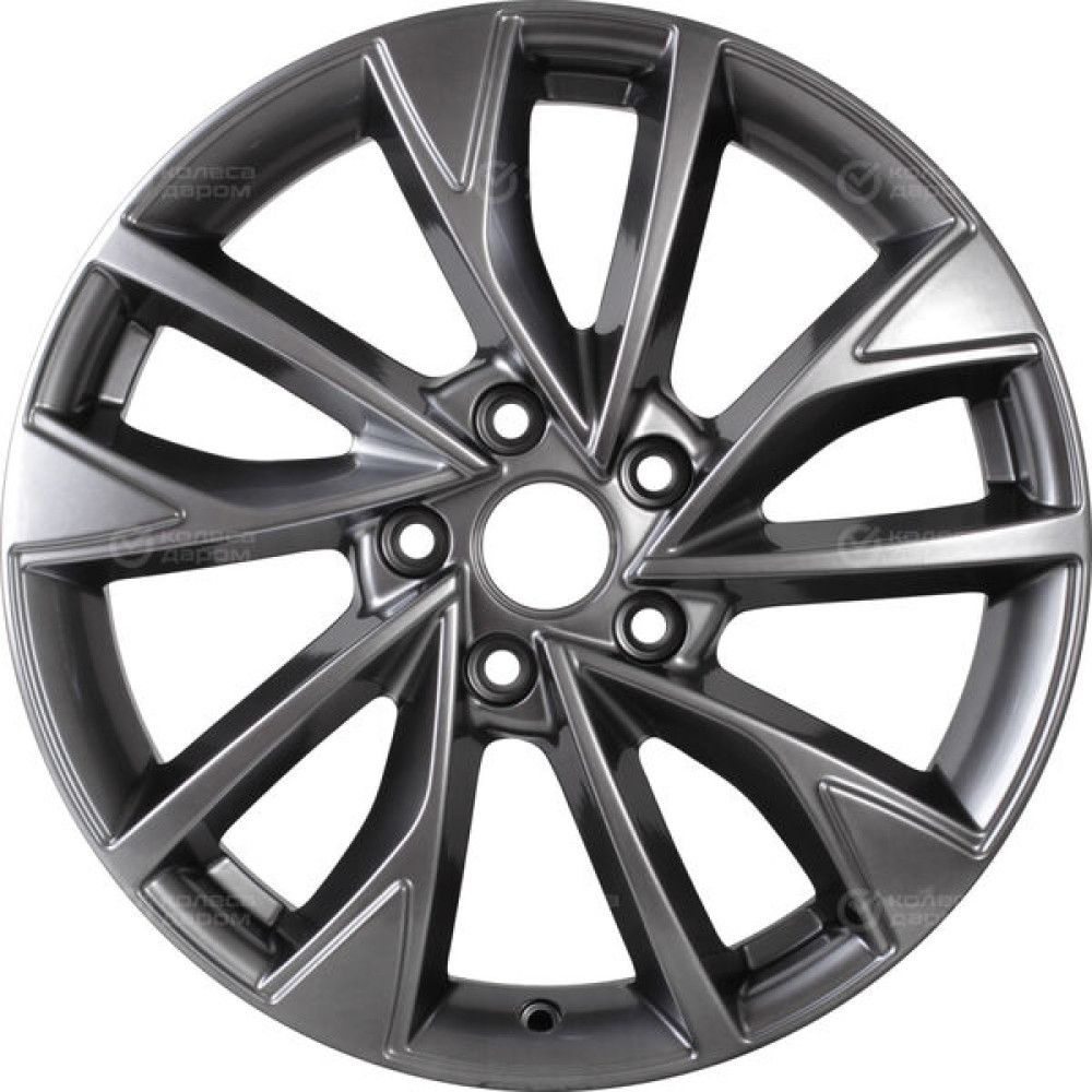 Колесный диск КиК Роквуд 7xR17 5x114.3 ET45 DIA67.1 темно-серебристый