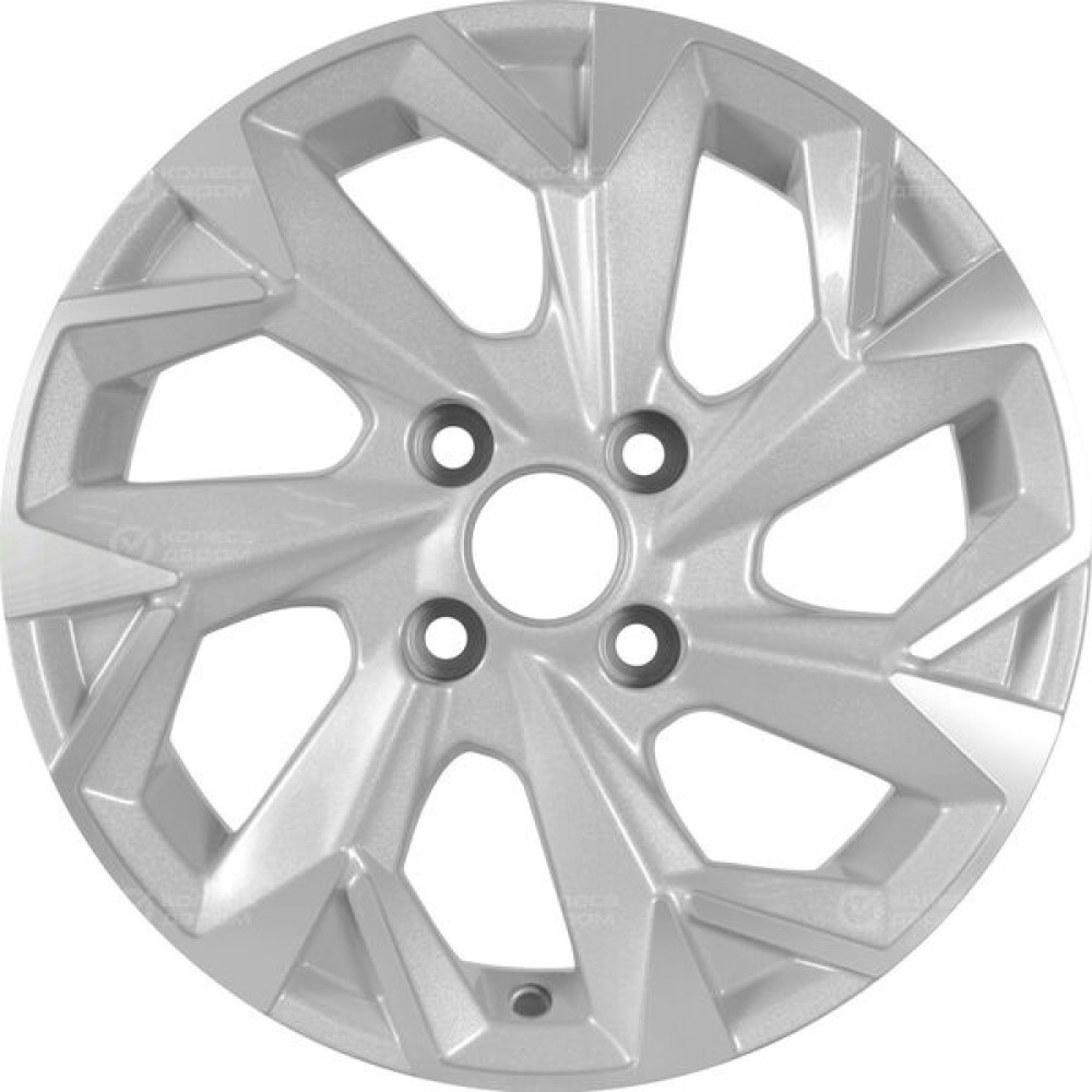Колесный диск KHOMEN KHW1402 (14_ZV Datsun on-DO/Granta) 5.5xR14 4x98 ET35 DIA58.5 серебристый с полировкой