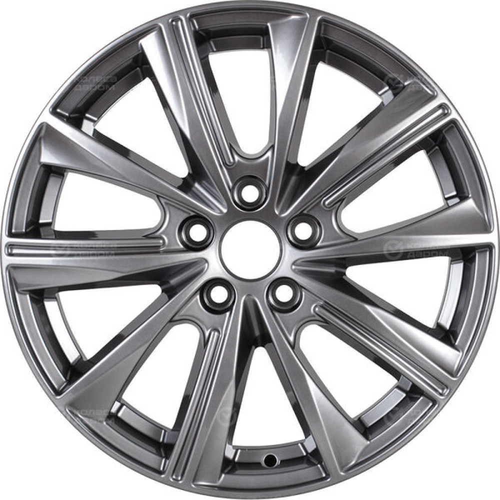 Колесный диск КиК Арнар 7xR17 5x108 ET43 DIA67.1 темно-серебристый