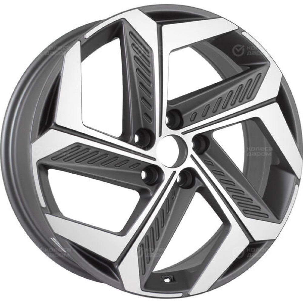 Колесный диск Replay HND352 7.5xR19 5x114.3 ET49.5 DIA67.1 темно-серый матовый ,частично полированный