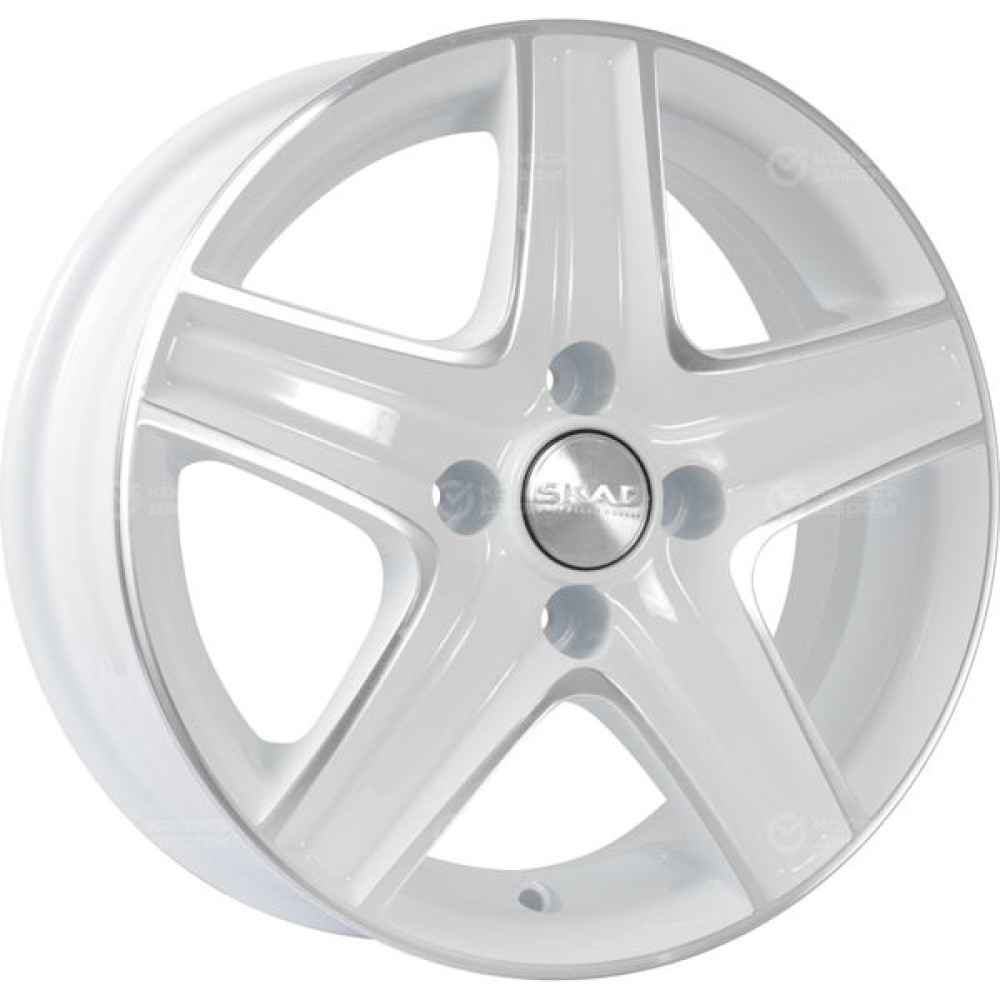 Колесный диск СКАД Магнум 5.5xR14 4x98 ET38 DIA58.6 белый с полированной лицевой частью