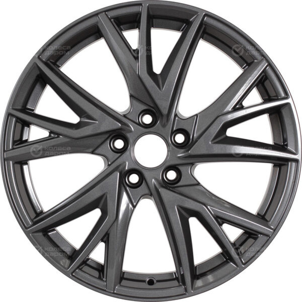 Колесный диск КиК Кайлас 6.5xR18 5x108 ET50 DIA63.35 насыщенный темно-серый полностью полированный