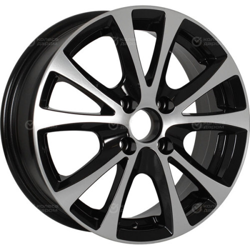 Колесный диск NEO 509 6xR15 4x100 ET45 DIA54.1 глянцевый черный с полированной лицевой частью