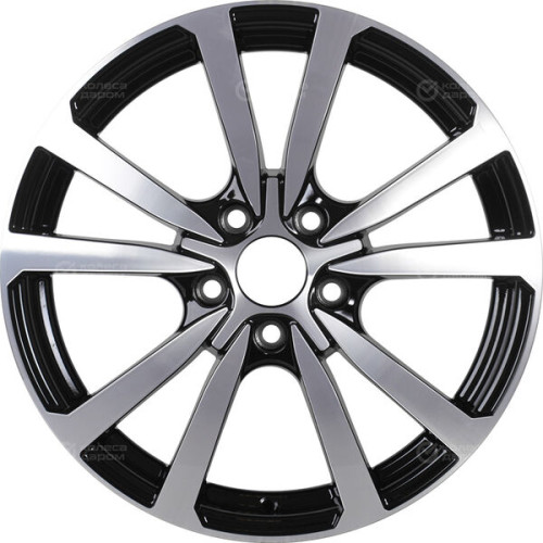 Колесный диск iFree Бэнкс 7xR17 5x114.3 ET35 DIA67.1 чёрный глянцевый с полированной лицевой частью