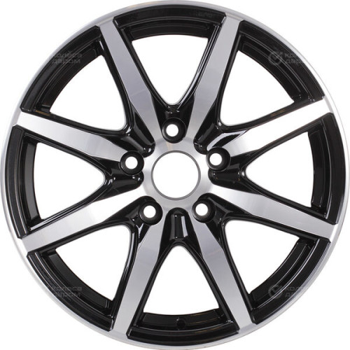 Колесный диск VENTI 1615 6.5xR16 5x108 ET45 DIA60.1 глянцевый черный с полированной лицевой частью