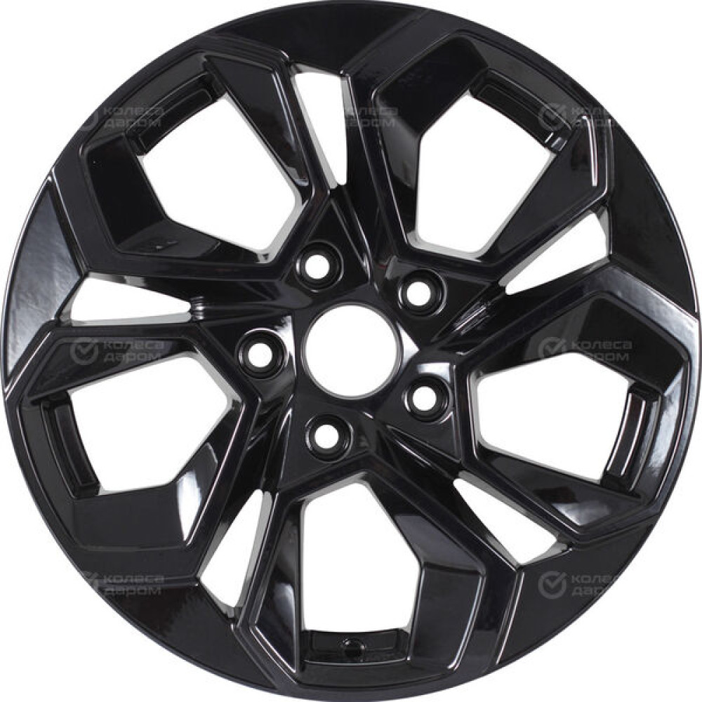 Колесный диск KDW KD1620 6.5xR16 5x114.3 ET45 DIA67.1 (уценка) черный глянцевый