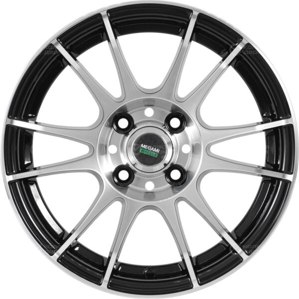 Колесный диск Megami MGM-3 6xR15 5x114.3 ET47 DIA67.1 черный полностью полированный