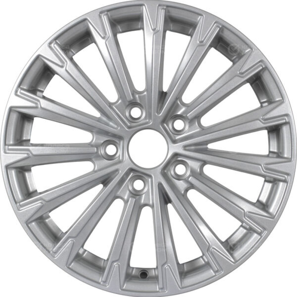 Колесный диск KDW KD1610 6.5xR16 4x100 ET50 DIA60.1 глянцевый серебристый