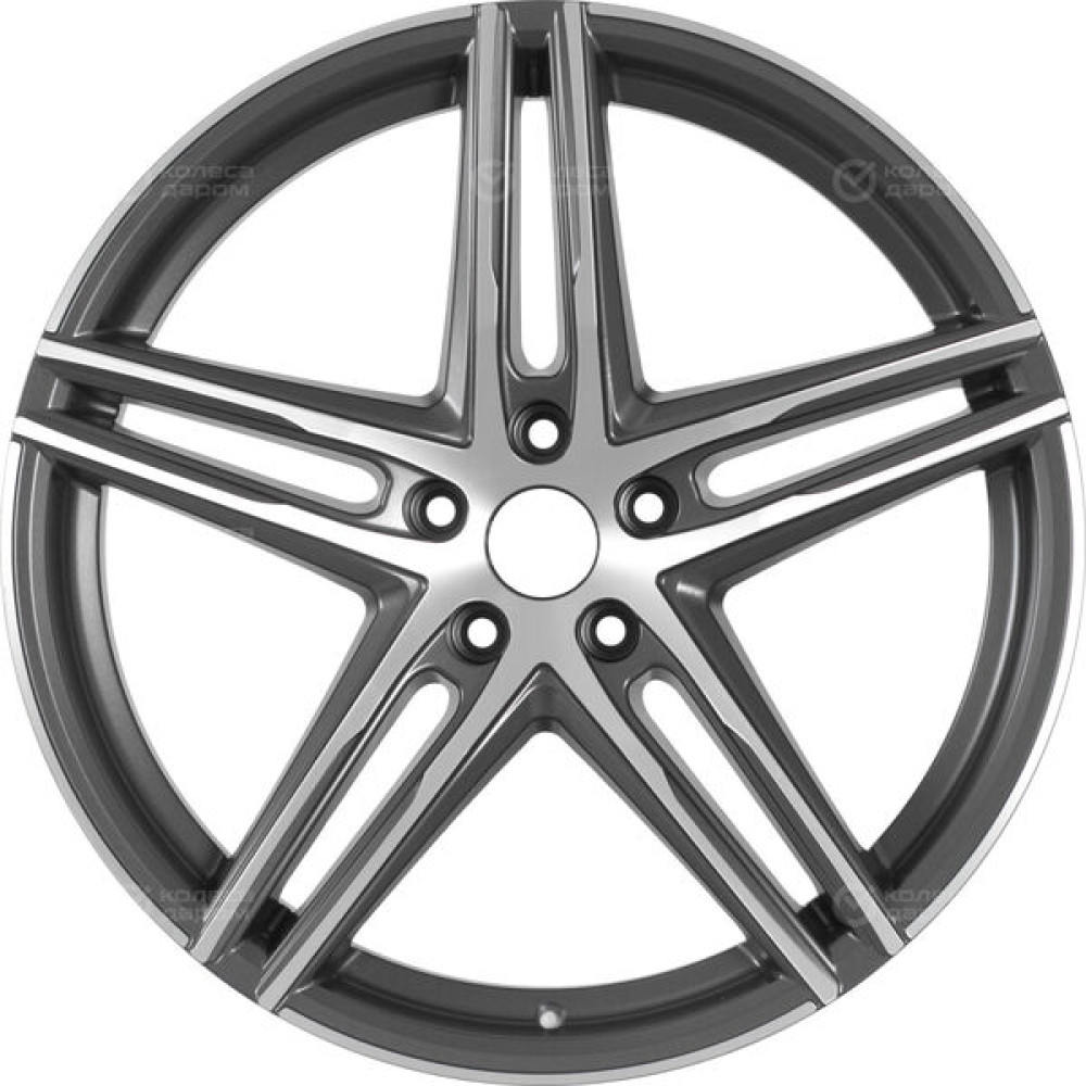 Колесный диск Replay LX189 8xR18 5x114.3 ET30 DIA60.1 темно-серый матовый ,частично полированный