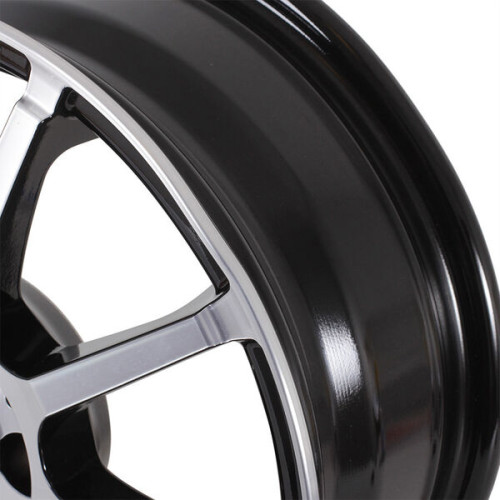 Колесный диск СКАД Акита 6xR15 5x100 ET38 DIA57.1 (уценка) черный глянцевый с полированной лицевой поверхностью